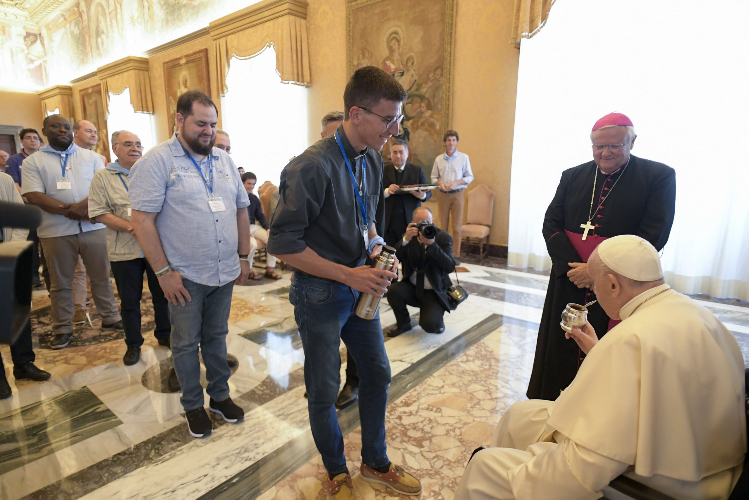Learn from new saints, pope tells French young people